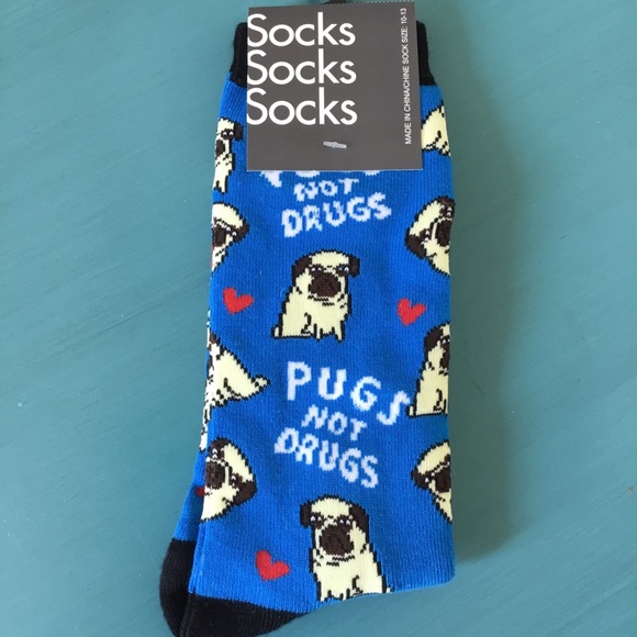 Urban Outfitters Accessories - NEW Pugs Not Drugs Socks Urban Outfitters